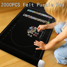 SUQ Puzzle Mat, with up to 2000,1500,1000 Puzzle Pieces, Giant Jigsaw Board, Jigsaw Mat, Jigsaw Rolls, Portable Puzzle Mat with Storage Bag, Practical Accessories for Storage of Puzzles, Puzzle Saver