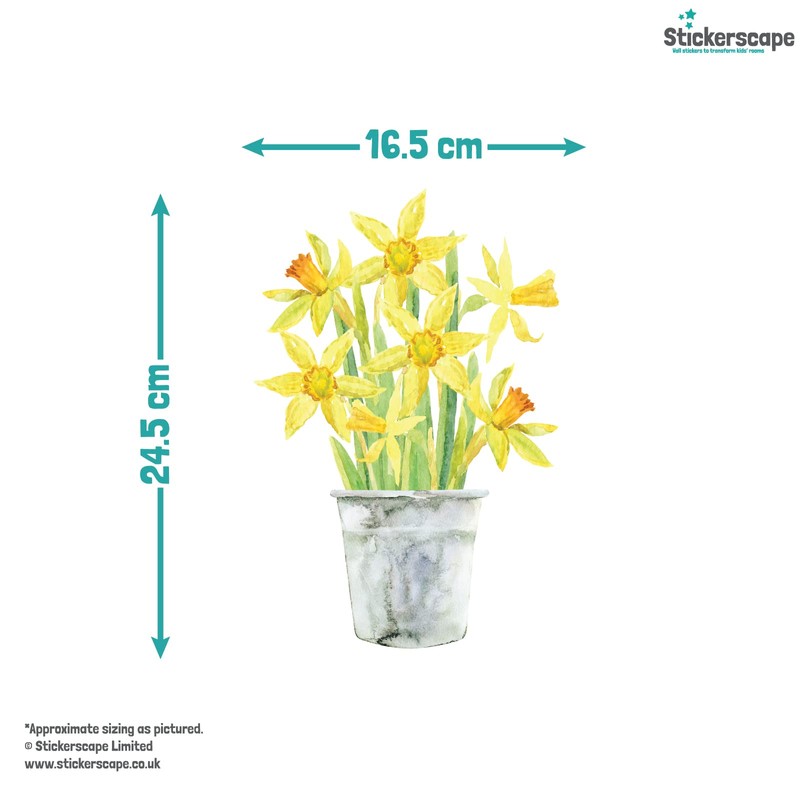 Stickerscape Spring Window Stickers (Spring Flowers) | Spring Window Decal,