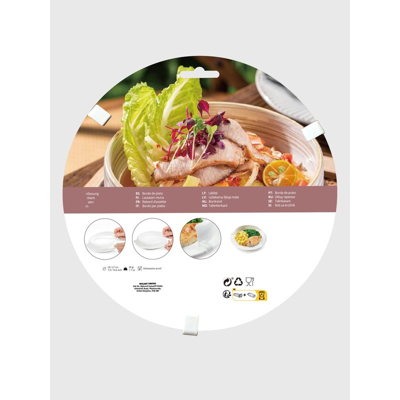 Wolvex ® Incurve Plate Surround - Non-Slip Dining Aid Plate