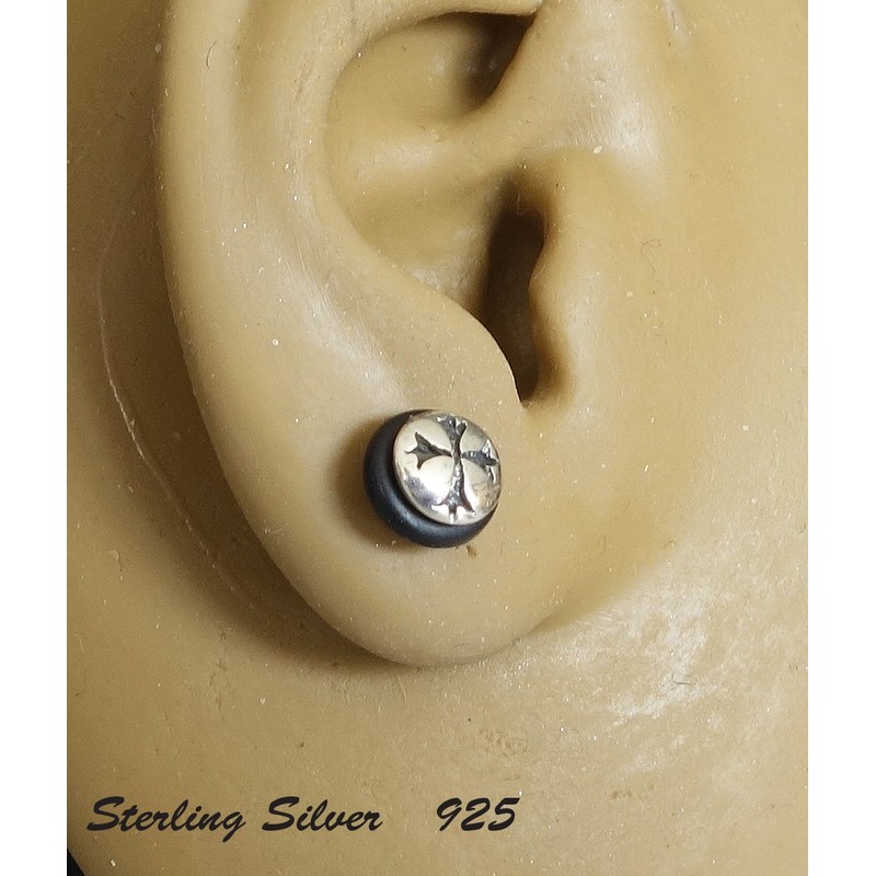 [Silver 925] 片耳 Earrings Punk Rock Gothic Men's Women's; amthgps