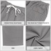 TAFLE Mens Linen Pants Casual Yoga Pants for Men Elastic