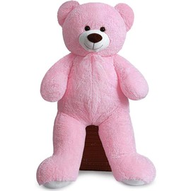 CHUBBYJOY 43” 51” Weighted Teddy Bear Giant Plush Bears Cute Stuffed Animal Plush Toys Large Bear Cuddly Doll Gift for Kids Boys Girls Birthday Christmas Valentine's Day:_Pink_51inch/130cm
