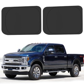 ULROLIT Rear Side Window 2nd Row Sunshade for 2017-2022 Fo-rd Super Duty F250 F350, Super Crew Cab 4Door, XL XLT Lariat King Ranch, Platinum Pickup, Foldable Window Sun Shades Sun Visor, Pack of 2