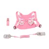 Toddler Harness Leashes with Retractable Wrist Link Pink 1.5M Rope