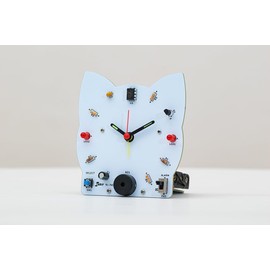 ELEKIT TK-745 Melody Clock 2 Cat Shape Alarm Clock Soldering Kit