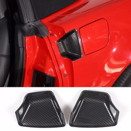 autotrim000 Carbon Fiber ABS Exterior Door Handle Bowl Cover Trim For Corvette C6 2005-2013