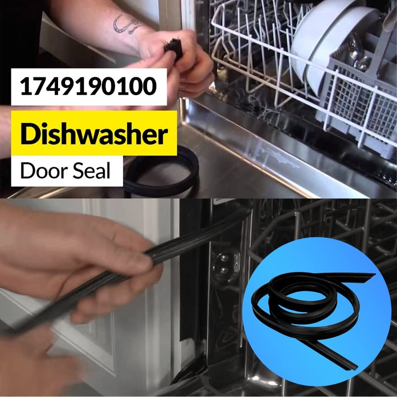 Dishwasher Door Seal Gasket Accessory Doors To Fit Howden 1749190100