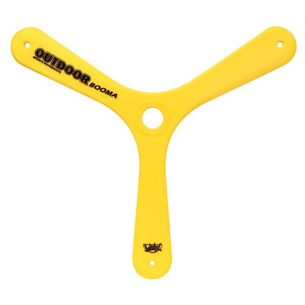 Wicked Outdoor Booma | The World’s Best Sports Boomerang from Vision | Advanced Tri-Blade Design for Stable, Accurate Return Flight | 15-20 Metre Flight Range | Yellow
