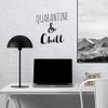 Decal Stickers of Quarantine Chill (Black) (Set of 2) Luxury