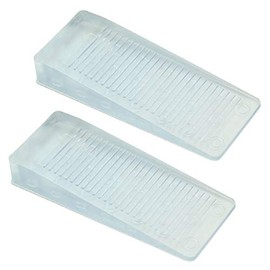 Rannb Clear Wedge Door Stop Non Scratching Door Holder Stopper - Pack of 2