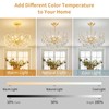 ANJIADENGSHI Crystal Chandelier Ceiling Light, Modern Semi Flush Mount Ceiling