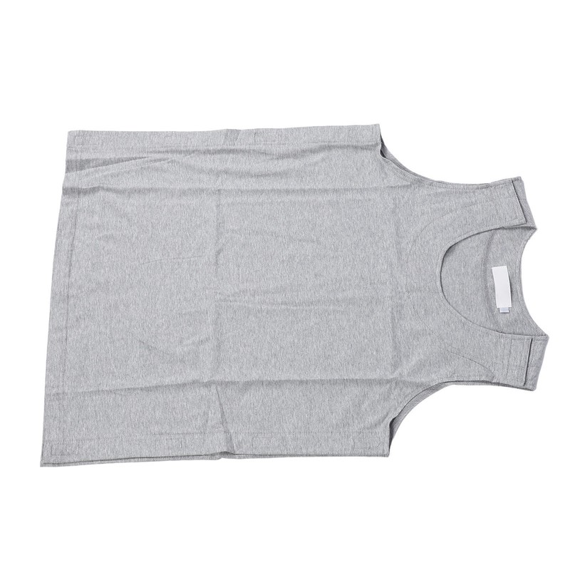 Unisex Cotton Vest Easy Wear Removal Side Full Opening Sleeveless