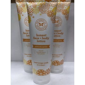 The Honest Company 3 Pack Face and Body Lotion Seeet Orange Vanilla Perfectly Gentle 8.5 Oz
