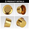 EUSOAR Gold Cupcake Cups, 3.5 Oz 50pcs Disposable Foil Muffin