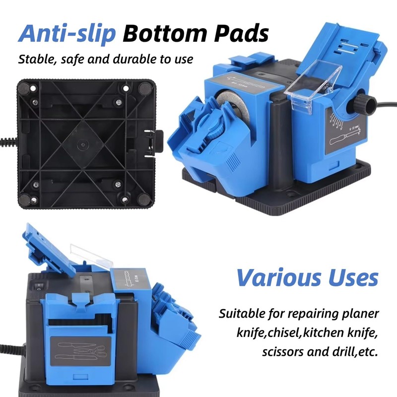 Tomantery Electric Drill Bit Sharpener and Knife Sharpener 65W 15-50掳