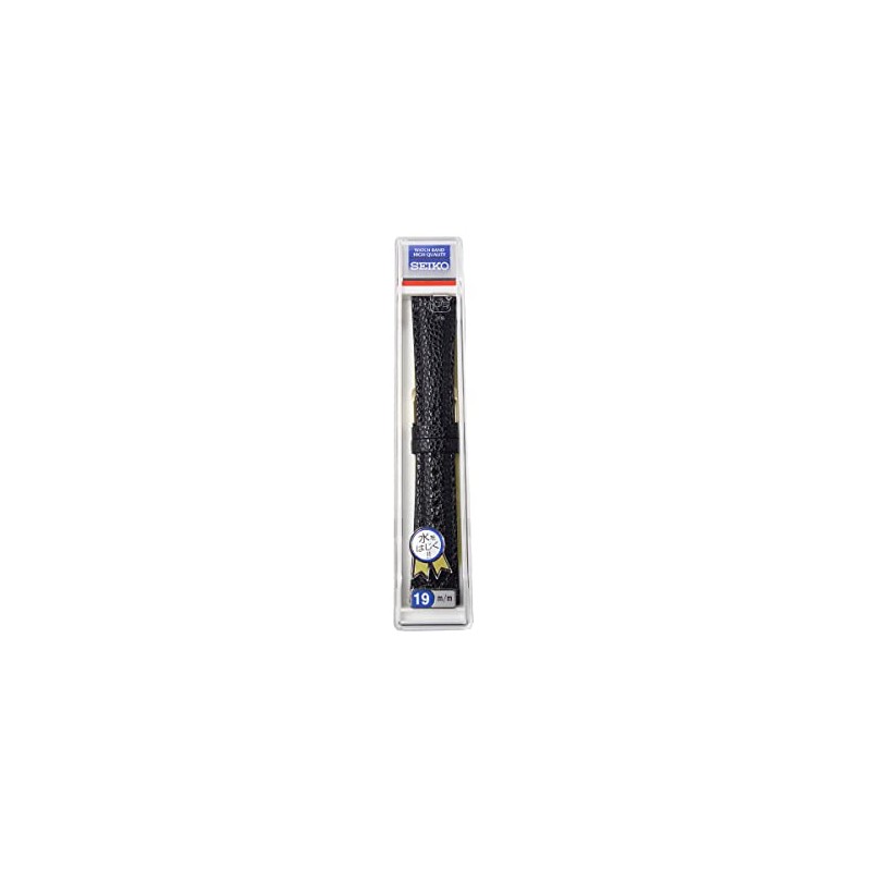 Seiko DXG7 Watch Band, 0.7 inches (19 mm), Shrink Leather,