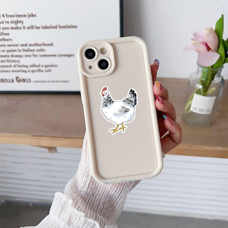 OAOSDH 120 Cartoon Chicken Stickers, Funny Stickers, Cute Animal Stickers,