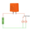 URAQT 12V 2-Pin LED Flasher Relay, Adjustable Indicator Relay, Turn