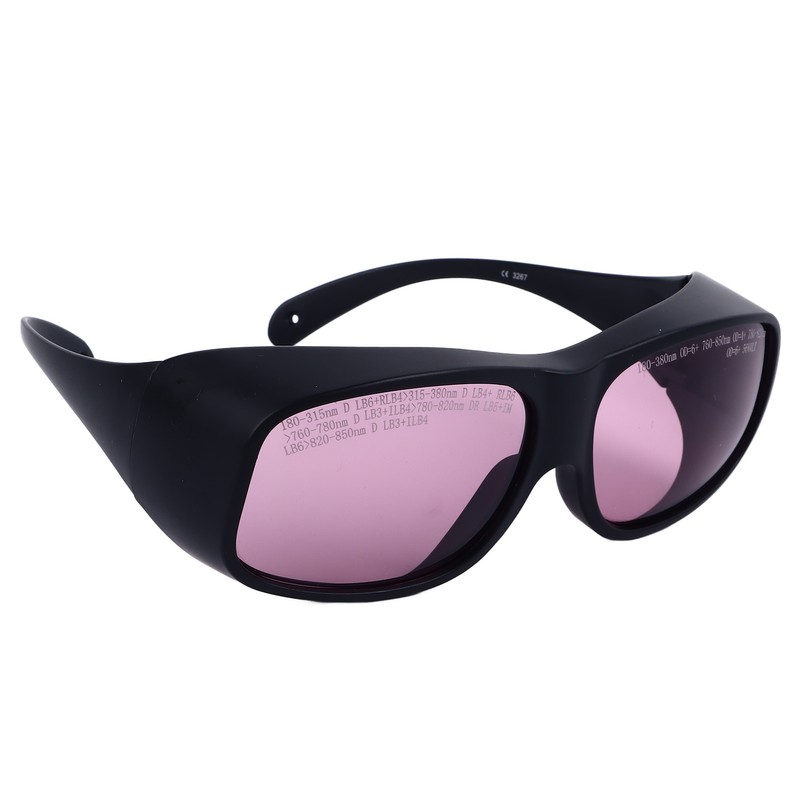 Cosmetology Safety Glasses Professional 808nm OD5 UV Blue Green Light