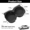 Silicone Non-Slip Center Console Cup Holder Inserts for Toyota Camry
