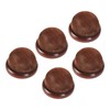 5Pcs Wooden Base Pin Cushion Cute Needle Holder Round Wooden
