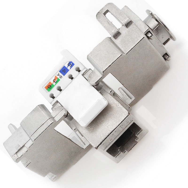 1aTTack.de Keystone Module RJ45 Cat 6a Jack Certified fully shielded