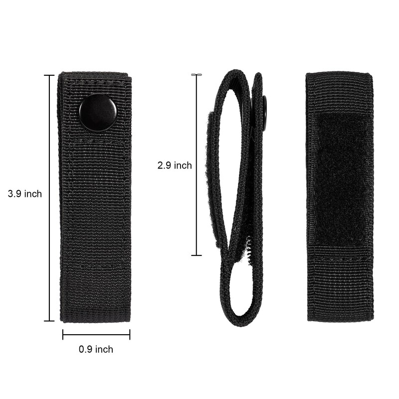 KENOBEE 2-Pack Handcuff Strap Holder with Snap Closure for Duty