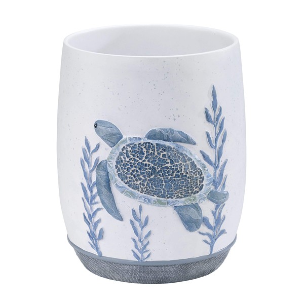 Avanti Linens - Waste Basket, Decorative Trash Can, Sealife Bathroom