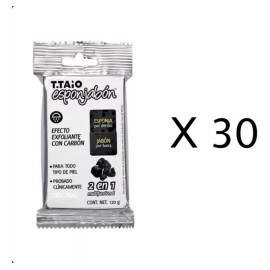T.Taio Esponjabon Carbón El Original T.taio Caja Con 30 Piezas