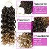 GoGo Curl Crochet Hair 8 Inch 8 Packs Ocean Deep