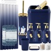 WSBArt 32PCS Bathroom Set Bathroom Sets with Shower Curtain and