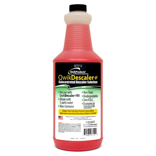 QwikDescaler + Concentrated Descaler Solution, Tankless Water Heater Descaling Solvent