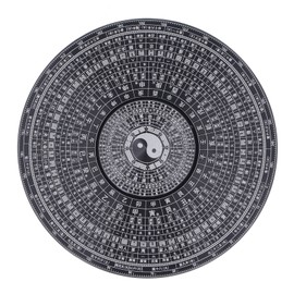 Metal Fingertip Rotation Toy Tai Ji Eight Trigram Compass Design 8cm for Kids Adults