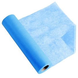 Table Runner, 0.3 x 100 m, Blue Lake, Disposable Non-Woven Fabric-Like Tablecloth Roll, Wedding, Birthday, Party, Decoration