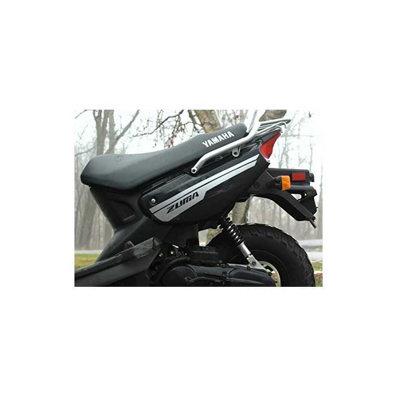DecalDino Stripes Graphic Kit for Yamaha Zuma Silver Metallic