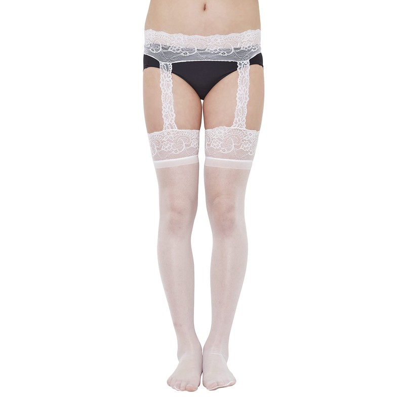 Clearstone My Luxury Cosplay Halloween Knee High Socks Lace Garter