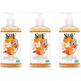 South of France Liquid Hand Soap Orange Blossom Honey 8 fl oz (236 ml) – 3 Pack