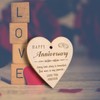Happy Anniversary Frame Gifts for Her Him Girlfriend Couples, Rustic