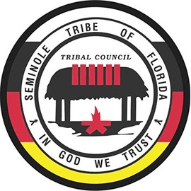 StickerTalk Seminole Tribe of Florida Seal Vinyl Sticker, 3 inches by 3 inches