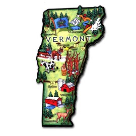 Vermont Artwood State Magnet Collectible Souvenir by Classic Magnets