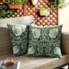 HUASHUZI Cushion Covers William Morris 45x45cm Green Leaf Decorations Double