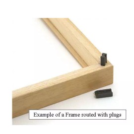 Framing Supply DIY CUSTOM CUT 3/4" Wide Piedmont Cherry w/ Gold Lip Wood Picture Frame Moulding