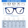 AEZUNI Extra Large Reading Glasses 200 Oversized Square Men Readers