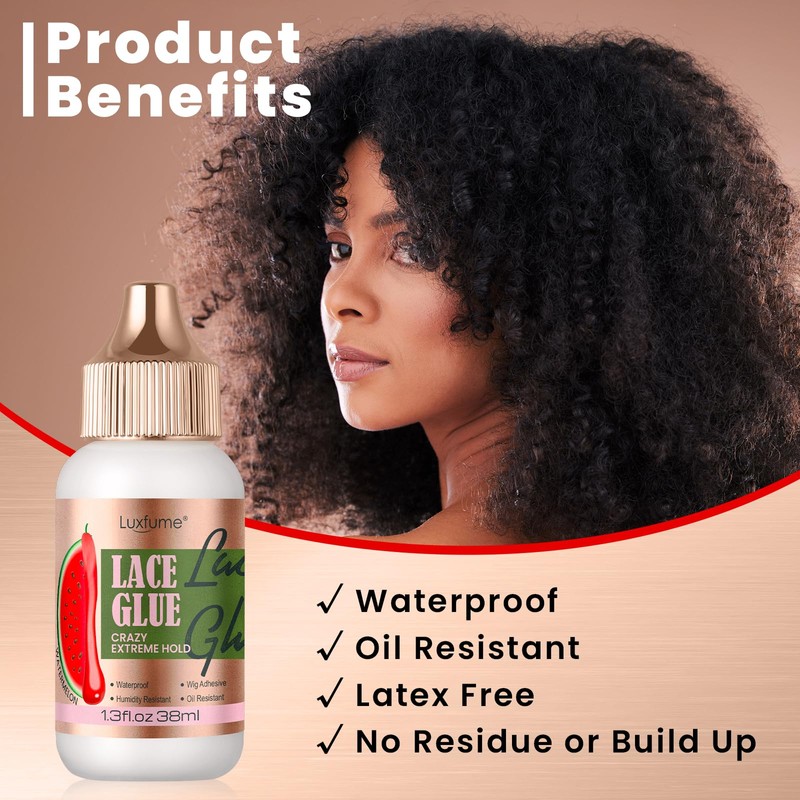 Luxfume Lace Glue Wig Glue for Front Lace Wig 1.34