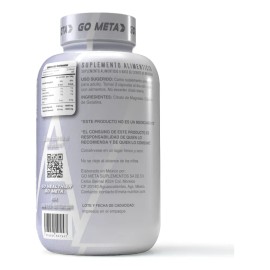 Citrato Magnesio Meta Nutrition 120 Capsulas Sabor