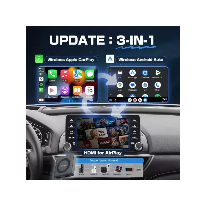 Ottocast Fire Stick HDMI Adapter Car TV Mate Max Streamer