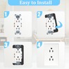 KONEWONG Wall Plate Spacer, 12 Pcs Outlet Spacers for Electrical