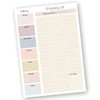 Shopping List Pad with detachable Weekly Meal Planner. 50 sheets