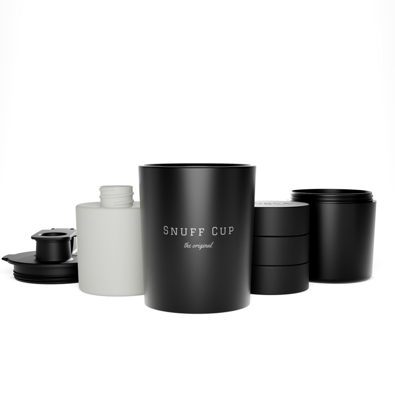 Snuff Cup Pro Spittoon with Discreet Storage Fits Up to