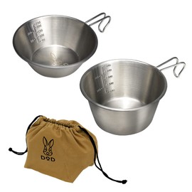 DOD SC2-762-SL Usa Sierra Cup, Deep Sierra Cup, Carrying Bag, 3-Piece Set, Silver, Size (W x D x H): Approx. 6.9 x 4.9 x 2.8 inches (17.5 x 12.5 x 7 cm)